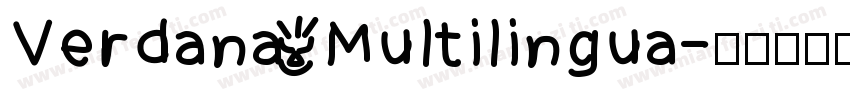 Verdana Multilingua字体转换